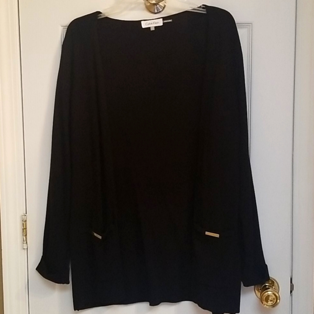CALVIN KLEIN SMALL BLACK CARDIGAN